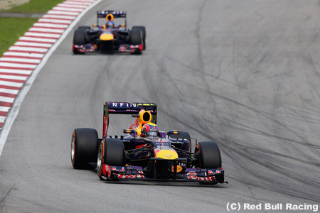 ベッテルとのバトル中、ウェバーの燃料は少なくなっていた