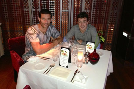 アロンソ、ウェバーとのツーショットをツイート