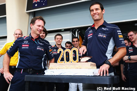 「バリチェロの記録を破るチャンスはない」とウェバー