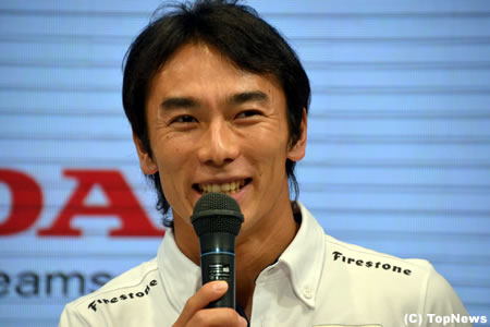 佐藤琢磨が凱旋会見「今後の目標は連戦連勝」