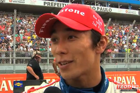 【動画】佐藤琢磨とヒンチクリフ、最終コーナーの攻防とインタビュー