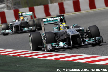 メルセデスAMG、レースペースが課題に／F1スペインGP日曜まとめ