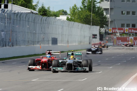 アロンソ「経験と知性を持ち合わせた相手とのバトルは安全」／フェラーリF1カナダGP日曜まとめ