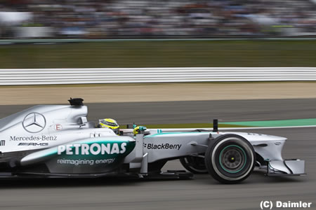 メルセデスAMG「1周の速さはある。ロングランも悪くない」／F1ドイツGP金曜まとめ