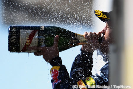 レッドブル、ベッテルが3位表彰台／F1ハンガリーGP日曜まとめ