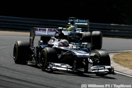 ウィリアムズ、今季初ポイントを獲得／F1ハンガリーGP日曜まとめ