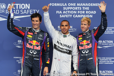 F1第11戦ベルギーGP予選の結果