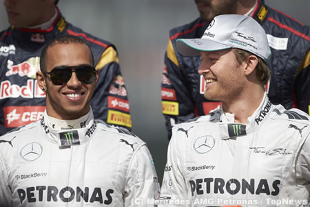 メルセデスAMGがF1最強コンビとベッテル