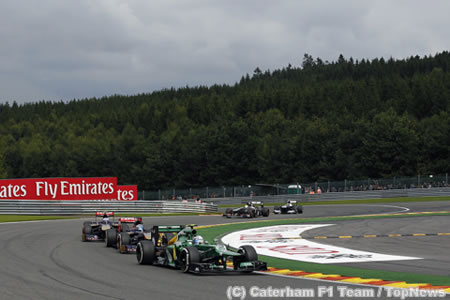 ケータハム、ヴァン・デル・ガルデが16位／F1ベルギーGP日曜まとめ