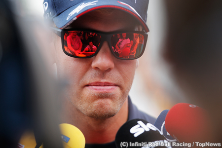 ベッテルを悩ますグリッド上の溝