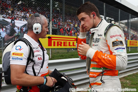 フォース・インディア、ディ・レスタに戒告処分／F1イタリアGP日曜まとめ