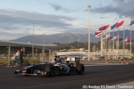 シロトキン、ソチでF1マシンをドライブ