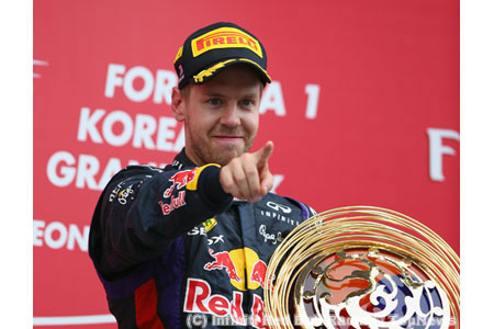 ベッテル、F1日本GPで王座確定も。韓国GP終了後ランキング