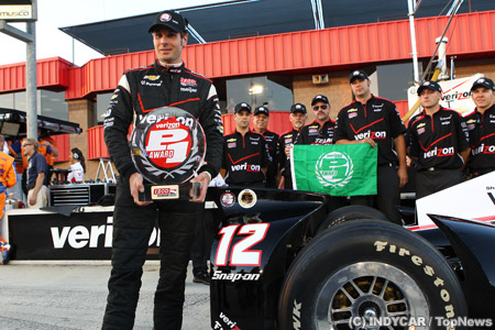 インディ最終戦予選、パワーがポールで琢磨はノータイム