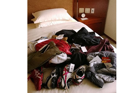 コバライネン、秋葉原でゴルフウエアを大人買い