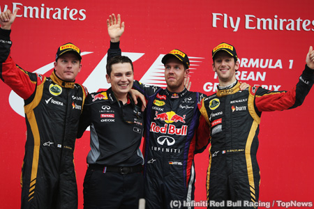 F1第14戦韓国GP決勝の結果