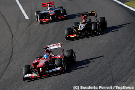 フェラーリ、アロンソが通算獲得ポイント記録更新／F1日本GP日曜まとめ