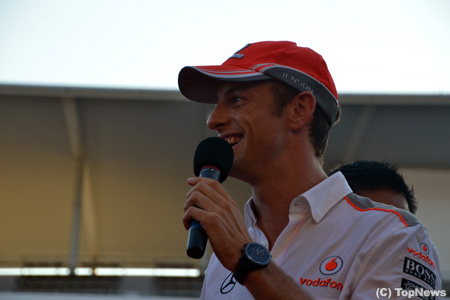 バトン、日本語であいさつ＝F1日本GP