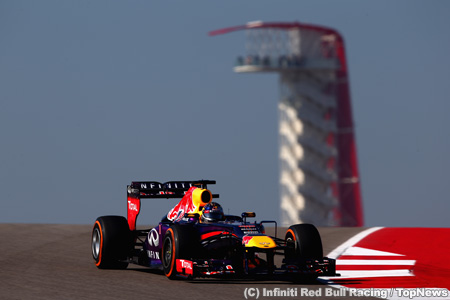 F1第18戦アメリカGPフリー走行2回目の結果