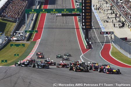 盛り上がりに欠けたF1アメリカGP