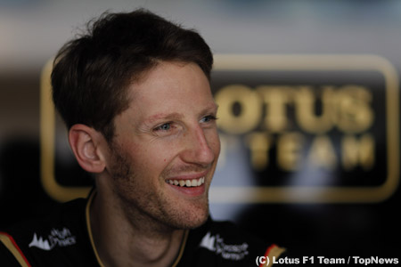 ロータス、グロージャン残留を発表