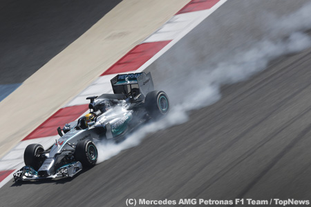 F1バーレーンテスト3日目、ハミルトンがトップ