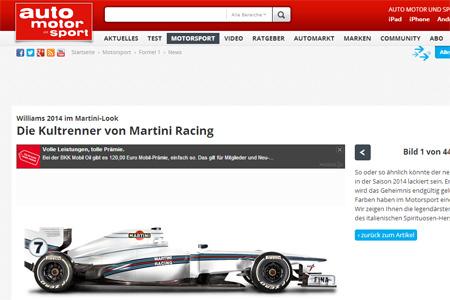 ウィリアムズ、マルティーニ・カラーを3月6日にお披露目