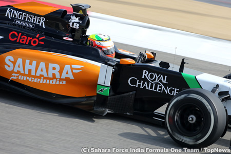 F1バーレーンテスト2日目、ペレスが再びトップ