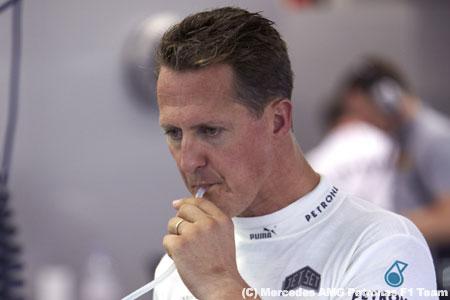 シューマッハ、体重が20kg減の55kgに？