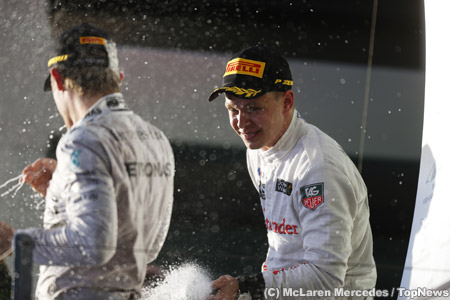 マグヌッセン「F1初レースで表彰台なんて夢のようだ」