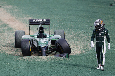 可夢偉がノーズ形状の危険性を警告、開幕戦クラッシュで実感