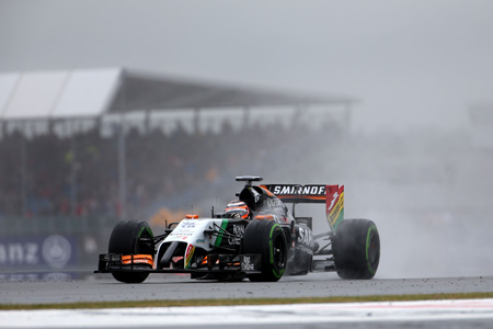 「明日は自信をもってレースを」／フォース・インディア、F1イギリスGP2日目