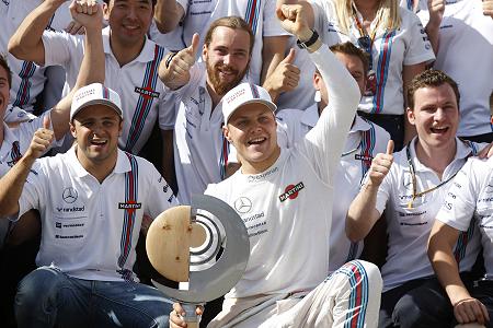 「ボッタスが14番グリッドから2位表彰台を獲得」／ウィリアムズ、F1イギリスGP決勝