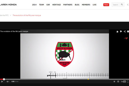 【動画】マクラーレン、ロゴの進化「ブルース・マクラーレン」から「McLAREN HONDA」まで