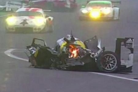 【動画】マーク・ウェバー、WEC最終戦で大クラッシュ！