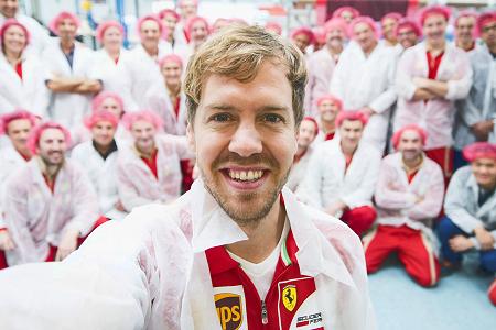 ベッテルがフェラーリ本部を訪問