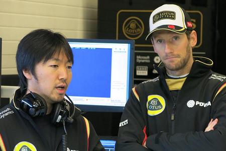 控えドライバーにP1でシートを譲らなくてはならない理由も分かるとグロージャン