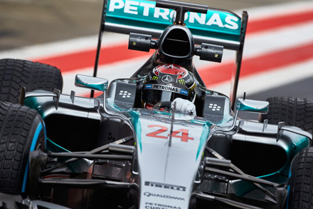 「パスカルがトップに」メルセデスAMG／F1レッドブルリンク合同テスト1日目