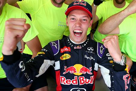 クビアトにはレッドブルのシートがふさわしい