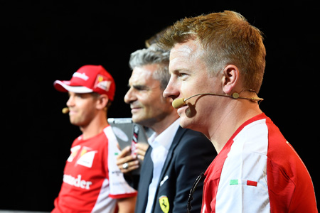 フェラーリ会長、予選2番手のライコネンをたたえる