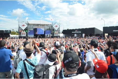 快晴の2015年F1日本GP決勝、入場者数を発表