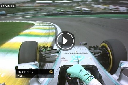 【動画】ブラジルGP初日ファステストラップは前戦優勝のロズベルグ