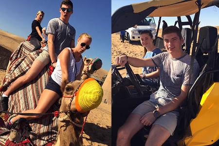 ドバイでの火災とともに新年を迎えたフェルスタッペン