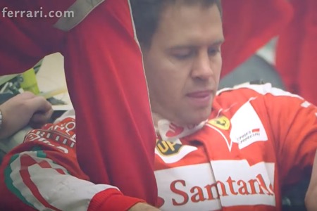 【動画】ベッテル、フェラーリ新車のシート合わせ 新レーシングスーツもチラ見せ