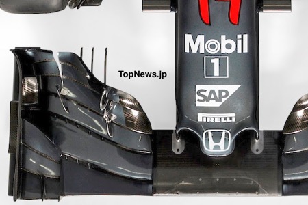 【解剖画像3/3】マクラーレン・ホンダMP4-31 色調を明るくして細部を解剖（Part3真上）