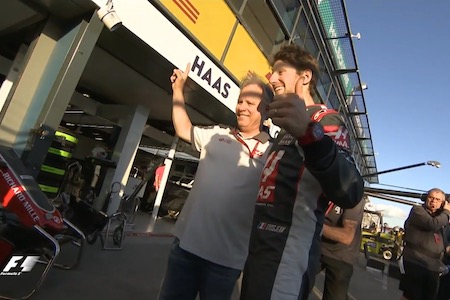 【映像】初参戦、初入賞で感動のハース・グロージャン「優勝と同じだ！」成長した元オープニングラップの狂人