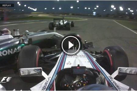 【動画】ハミルトン、1コーナーで接触したオンボード映像