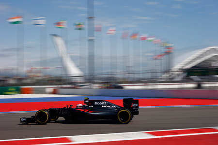 【マクラーレン・ホンダ】バトン「おもしろい週末になる気がする」／F1ロシアGP1日目