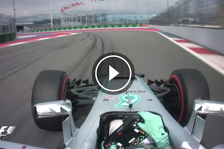 【動画】ポールポジションを獲得したロズベルグのオンボードカメラ映像
