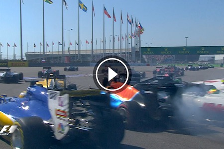 【動画】“魚雷”再び…クビアトが2度も追突した瞬間のオンボード映像も…レースハイライト／F1ロシアGP